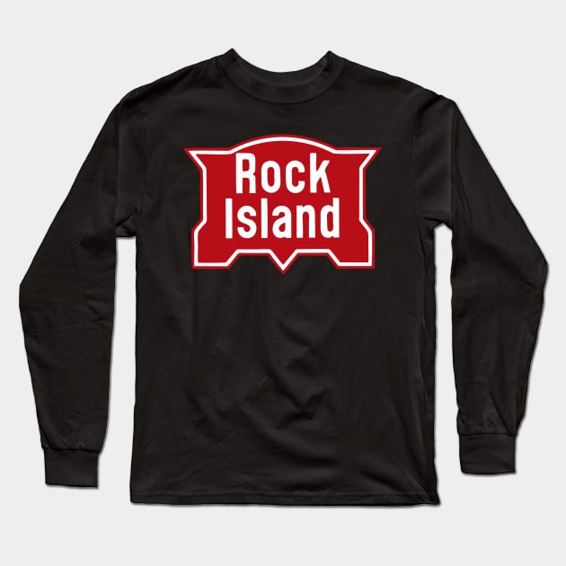 Rock Island Railroad Long Sleeve T-Shirt by Raniazo Fitriuro